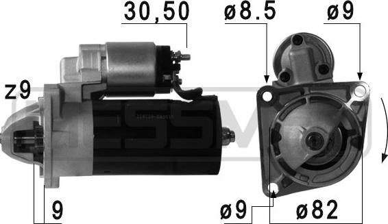 ERA 220720A - Motorino d'avviamento autozon.pro