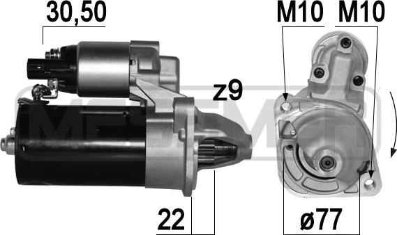 ERA 220 779 - Motorino d'avviamento autozon.pro