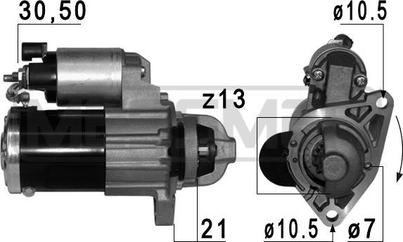 ERA 220770 - Motorino d'avviamento autozon.pro