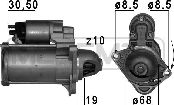 ERA 220771 - Motorino d'avviamento autozon.pro