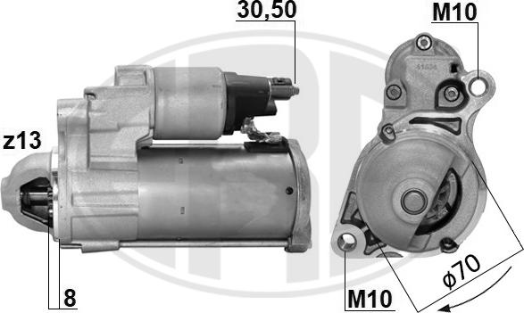 ERA 221045 - Motorino d'avviamento autozon.pro