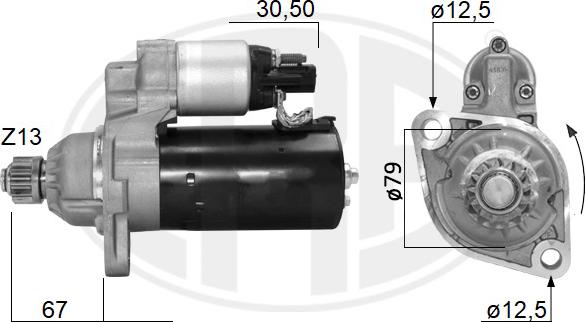 ERA 221048 - Motorino d'avviamento autozon.pro