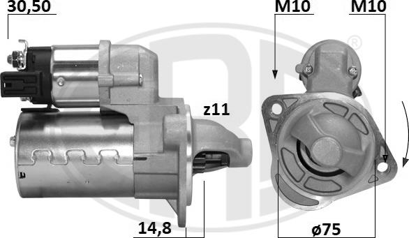 ERA 221050A - Motorino d'avviamento autozon.pro