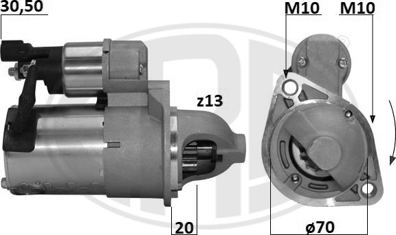 ERA 221051A - Motorino d'avviamento autozon.pro