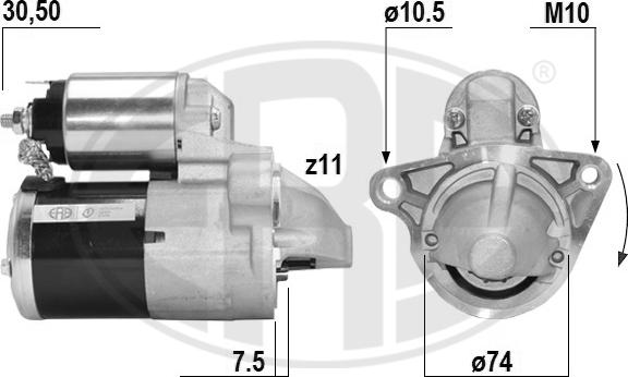 ERA 221061A - Motorino d'avviamento autozon.pro