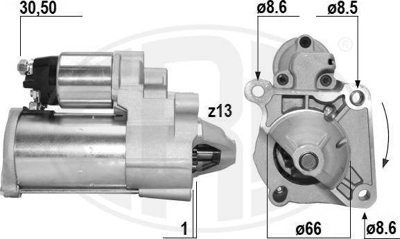 ERA 221068A - Motorino d'avviamento autozon.pro