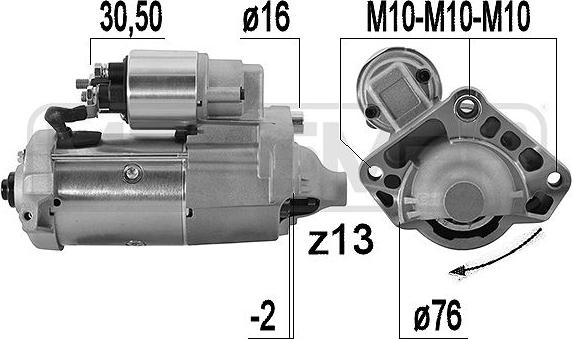 ERA 221016A - Motorino d'avviamento autozon.pro