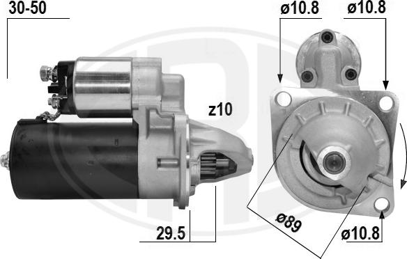 ERA 221080A - Motorino d'avviamento autozon.pro