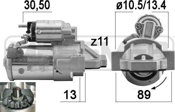 ERA 221024 - Motorino d'avviamento autozon.pro