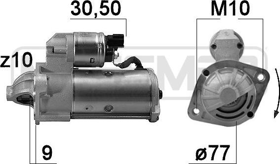 ERA 221025 - Motorino d'avviamento autozon.pro