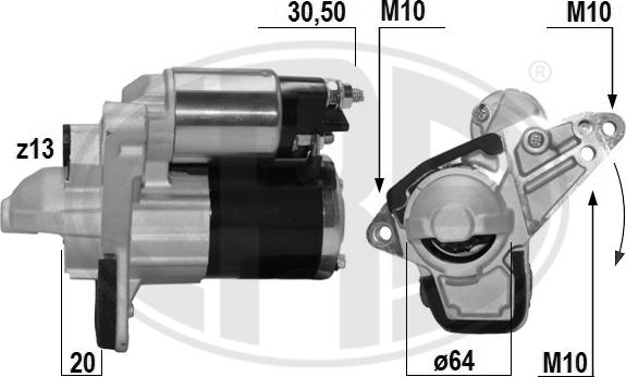 ERA 221070A - Motorino d'avviamento autozon.pro