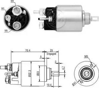 ERA 227569 - Elettromagnete, Motore d'avviamento autozon.pro