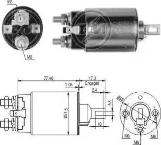 ERA 227658 - Elettromagnete, Motore d'avviamento autozon.pro