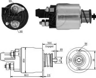 ERA 227316 - Elettromagnete, Motore d'avviamento autozon.pro