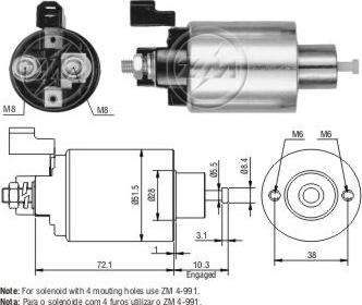 ERA ZM991 - Elettromagnete, Motore d'avviamento autozon.pro