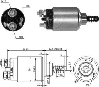 ERA ZM9636 - Elettromagnete, Motore d'avviamento autozon.pro