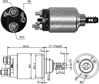 ERA ZM9637 - Elettromagnete, Motore d'avviamento autozon.pro