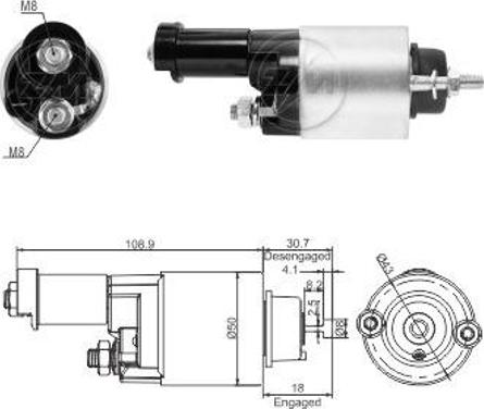 ERA ZM9705 - Elettromagnete, Motore d'avviamento autozon.pro