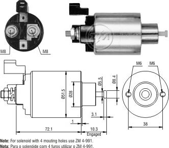 ERA ZM4991 - Elettromagnete, Motore d'avviamento autozon.pro