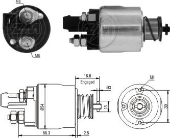 ERA ZM4492 - Elettromagnete, Motore d'avviamento autozon.pro