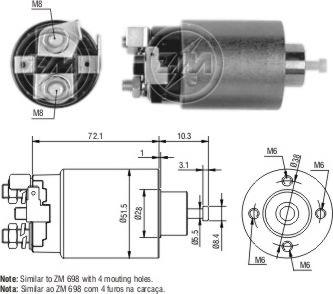 ERA ZM4698 - Elettromagnete, Motore d'avviamento autozon.pro