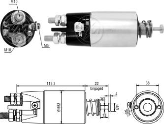 ERA ZM4897 - Elettromagnete, Motore d'avviamento autozon.pro