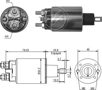 ERA ZM480 - Elettromagnete, Motore d'avviamento autozon.pro