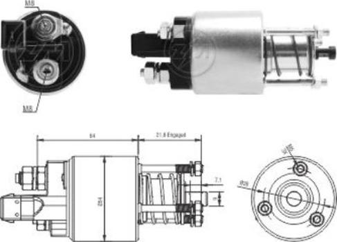 ERA ZM4397 - Elettromagnete, Motore d'avviamento autozon.pro