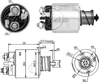 ERA ZM5491 - Elettromagnete, Motore d'avviamento autozon.pro