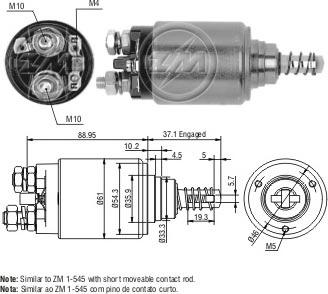 ERA ZM545 - Elettromagnete, Motore d'avviamento autozon.pro