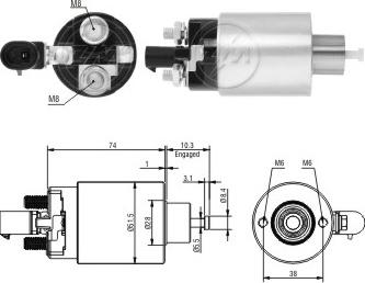 ERA ZM5695 - Elettromagnete, Motore d'avviamento autozon.pro