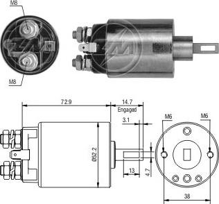 ERA ZM584 - Elettromagnete, Motore d'avviamento autozon.pro