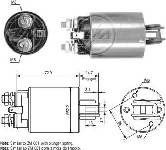 ERA ZM582 - Elettromagnete, Motore d'avviamento autozon.pro