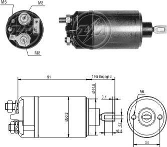 ERA ZM526 - Elettromagnete, Motore d'avviamento autozon.pro