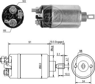 ERA ZM521 - Elettromagnete, Motore d'avviamento autozon.pro