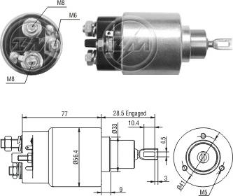 ERA ZM6973 - Elettromagnete, Motore d'avviamento autozon.pro