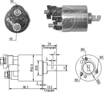 ERA ZM608 - Elettromagnete, Motore d'avviamento autozon.pro