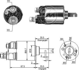 ERA ZM603 - Elettromagnete, Motore d'avviamento autozon.pro