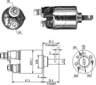 ERA ZM607 - Elettromagnete, Motore d'avviamento autozon.pro