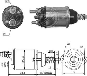 ERA ZM616 - Elettromagnete, Motore d'avviamento autozon.pro