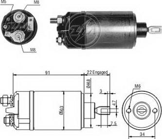 ERA ZM624 - Elettromagnete, Motore d'avviamento autozon.pro