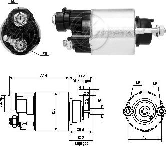 ERA ZM6705 - Elettromagnete, Motore d'avviamento autozon.pro