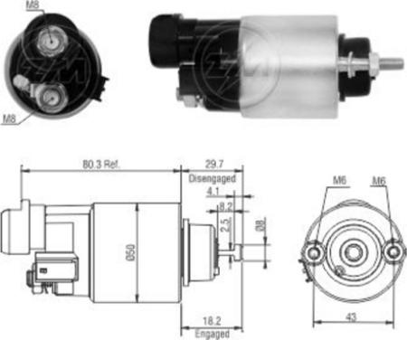 ERA ZM6708 - Elettromagnete, Motore d'avviamento autozon.pro