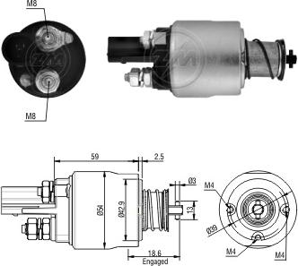 ERA ZM1498 - Elettromagnete, Motore d'avviamento autozon.pro