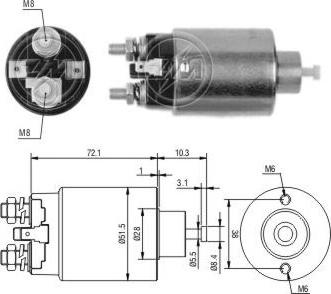 ERA ZM1698 - Elettromagnete, Motore d'avviamento autozon.pro