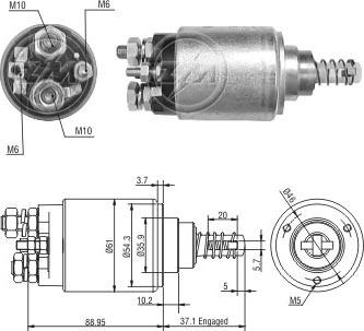 ERA ZM1639 - Elettromagnete, Motore d'avviamento autozon.pro