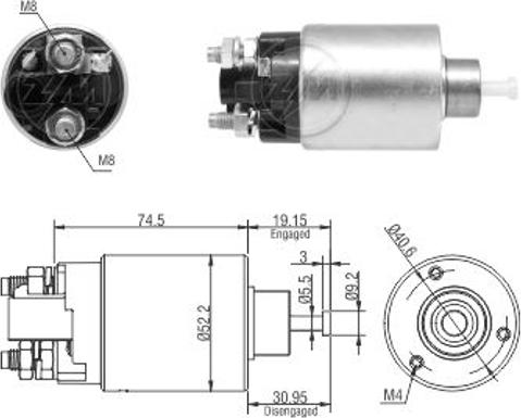 ERA ZM1866 - Elettromagnete, Motore d'avviamento autozon.pro