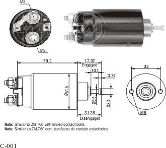 ERA ZM1760 - Elettromagnete, Motore d'avviamento autozon.pro