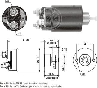 ERA ZM1761C - Elettromagnete, Motore d'avviamento autozon.pro