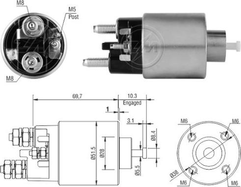 ERA ZM8995 - Elettromagnete, Motore d'avviamento autozon.pro